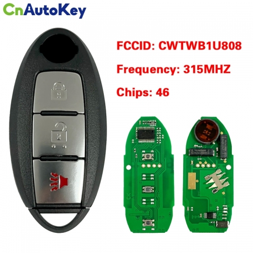 CN027087  FCC ID: CWTWB1U808 for Nissan Cube Juke Quest Leaf Versa Note 2011 2012 2013 2014 2015 2016 2017 285E3-1KM0D