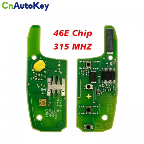 CN014094 Original PCB 4 Button Remote  For Chevrolet Replacement Upgraded smart card 46E Chip 315 MHZ
