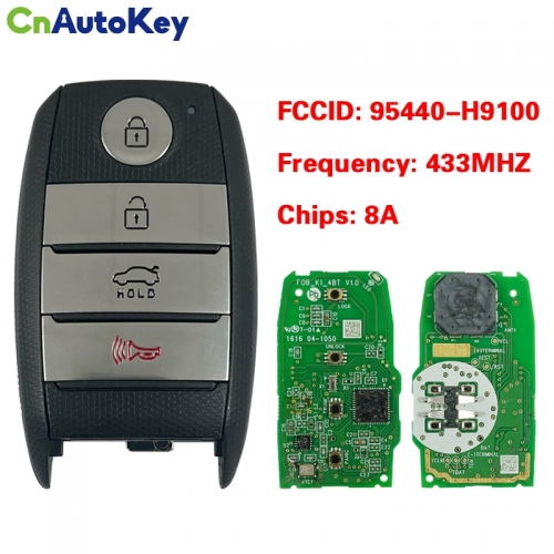 CN051084 for KIA Smart Remote Key 3+1 Button 433MHz 8A 95440-H9100 SYEC3FOB1611