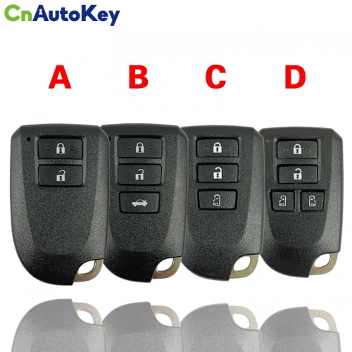 CS007153 Key Remote Shell For Toyota YARIS L YARIS VIOS 2/3 Button