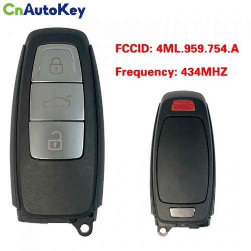 CN076004  Suitable for Lamborghini smart remote control key 3+1 button FCC: 4ML 959 754 A 434MHZ