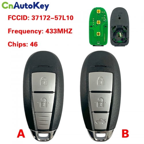 CN048029 Suzuki Swift Kizashi Smart Key 433Mhz Pcf7952A Transponder Chip Fcc Id Ts008 37172-57L10 Moedl: Ts008