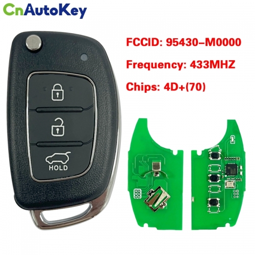 CN020116 2016 Hyundai Creta Remote Flip Key 3B 433MZ 4D60 80BIT 95430-M0000