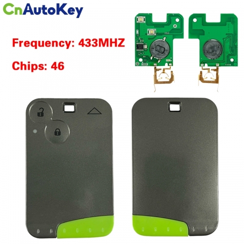 CN010003 2 Buttons Car Complete Remote Key For Renault Laguna Card Key 433MHZ 7947 CHIP