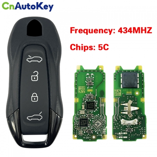 CN005042  For Porsche Smart Remote Control Key 4 Button Keyless GO 434MHZ 5C Chip