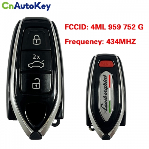 CN076006 OEM Smart Key 3+1 buttons Remote FOB For 2021 2022 Lamborghini URUS 434 MHZ  FCC 4ML 959 752 G Keyless Go