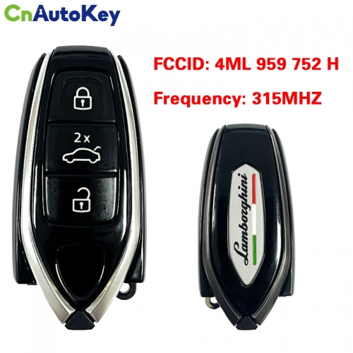 CN076007  OEM Smart Key 3 buttons Remote FOB For 2021 2022 Lamborghini URUS 315 MHZ  FCC 4ML 959 752 H Keyless Go