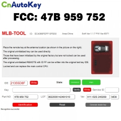CN076005 OEM Smart Key 3 buttons Remote FOB For 2021 2022 Lamborghini URUS 434 MHZ  FCC 47B 959 752 Keyless Go