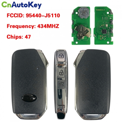 CN051117 Aftermarket For 2018 2019 2020 Kia Stinger Smart Key remote control key Part Number 95440-J5110 433MHZ 47 Chip