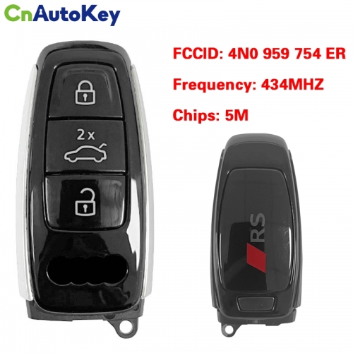 CN008211  MLB Original 3 Button 434MHZ 5M Chip for Audi A8 2017-2021 Smart Key Remote Control FCC ID 4N0 959 754 ER Keyless Go