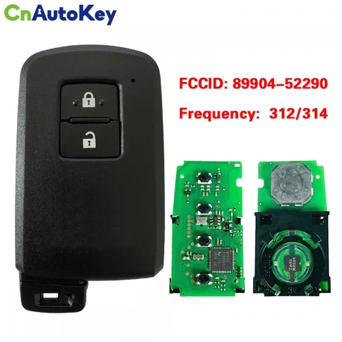 CN007296  2012-2019 For Toyota Prius RAV4 2- Button Smart Key 312MHZ PN 89904-52290 2110B 312/314(G Board 0020)