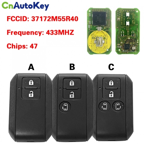 CN048025 Suzuki ERTIGA 2019 Genuine Smart Remote Key 2 Buttons 433MHz 37172M55R40