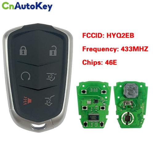 CN030011 For Cadillac Escalade Smart Key 433Mhz Pcf7937E Ncf2951E Transponder Chip Fcc Id Hyq2Eb