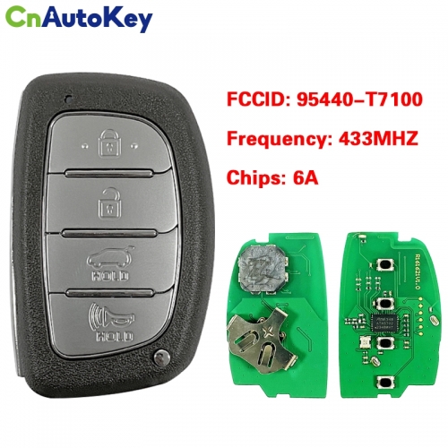 CN020169 Hyundai  2021 Smart Key Remote 4 Buttons 433 MHz 95440-T7100