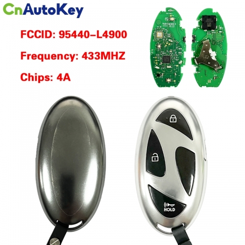 CN020326 For Hyundai 3-Button Intelligent Remote Control Keyless Go 95440-L4900 433MHZ 4A Chip