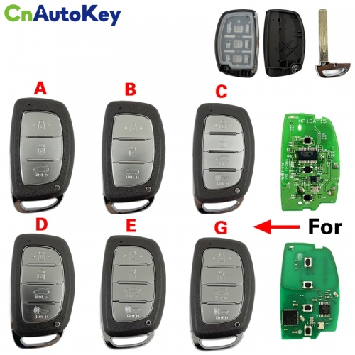 CS020060 Suitable for Hyundai intelligent 3/4 button car left slot car right slot key housing