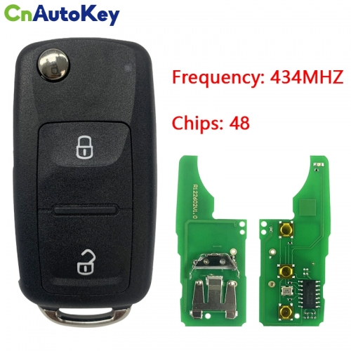 CN001025 7E0 837 202 AD  for VW Remote Key 2 Button 434MHZ ID48