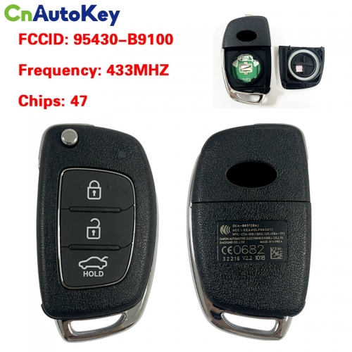 CN020076 Hyundai I10 I20 I30 remote key CE0682 95430-B9100/B9500 OKA-865T(IA-TP)  47 chip