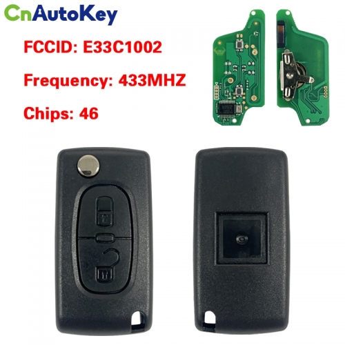 CN016039 Original Citroen Remote key 2 buttons CE0523 PCF7941 E33C1002 FSK