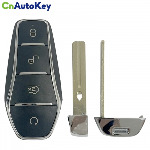 CS085004 Aftermarket Shell For BYD Smart Car Key Replace Cover 4 Button With Blade