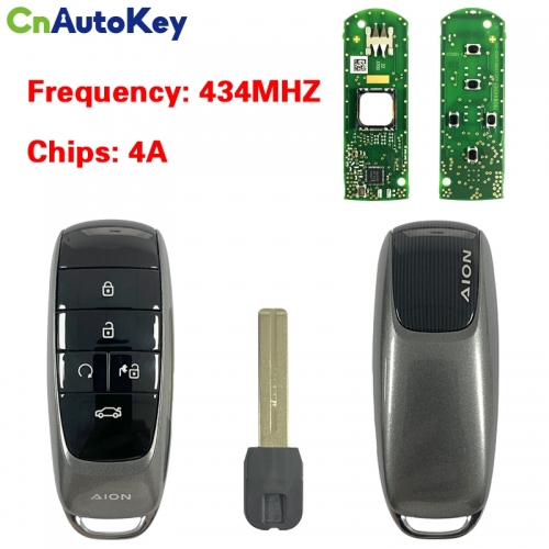 CN042001 433Mhz with 4A Chip For GAC AION Trumpchi Aion S Aion Y AION V iA5 Hycan Car Intelligent Remote