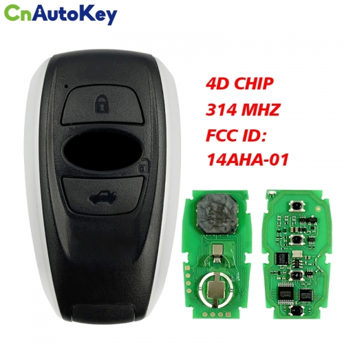 CN034010 Key for Subaru 2014 BRZ, l-egacy, 2014-, 2015 Impreza-XV 2015, Forester 2014- 4D Chip 314.3mhz 14AHA-01 281451-5801