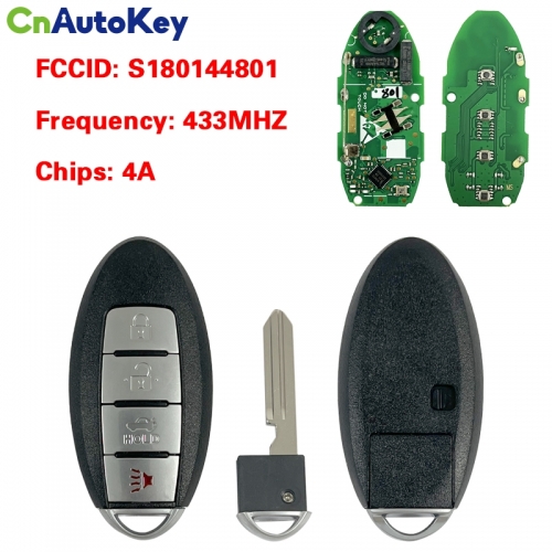 CN027077 Nissan Altima 285E3-6CA1A , S180144801 KR5TXN1 7812D-TXN1 Key - Prox Smart NCF29A1M, 433MHz