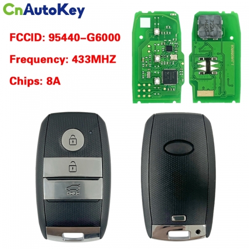 CN051046 Genuine KIA Nero Genuine Smart Key Remote 2017 3 Buttons 433MHz 8A Chip 95440-G6000