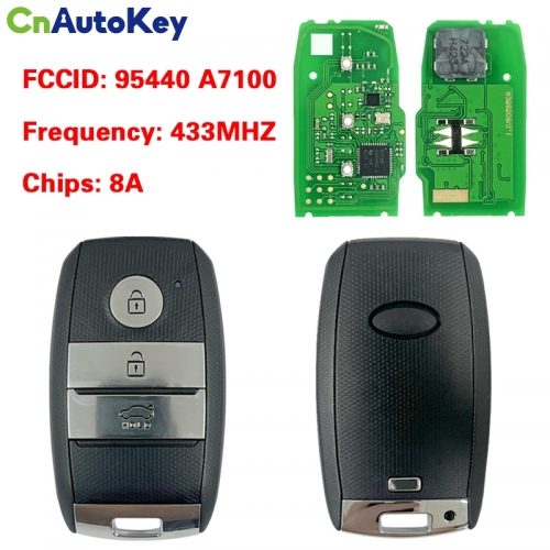 CN051008 Keyless Entry 3 Button Smart Remote Key For Kia K3 With 8A Chip 433Mhz 95440 A7100