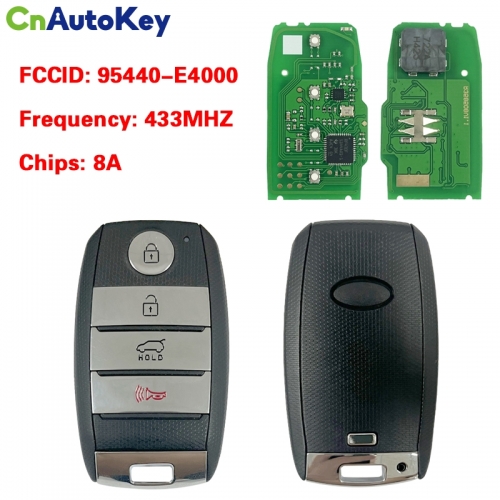 CN051152 2014-2016 KIA Soul Smart Keyless Remote Key 4 Button 95440-E4000 CQ0FN00100