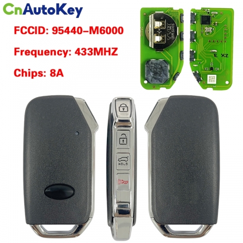 CN051235 2018-2020 KIA Forte Smart Keyless Remote Key 4 Button 95440-M6000 433MHZ 8Achip CQOFD00430