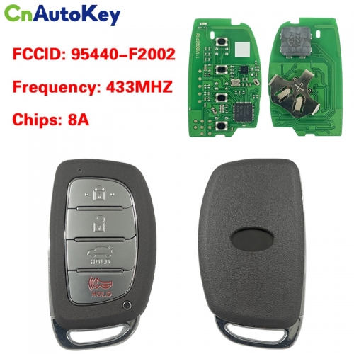 CN020220  2020 Hyundai Elantra Sedan 4DR Smart Remote Key Fob Part Number 95440-F2002 8A Chip