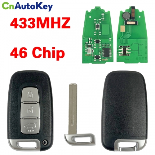 CN051004 New Uncut Remote Key Fob 3 Button 433Mhz ID46 Chip for Kia K2 K5 New Sportage