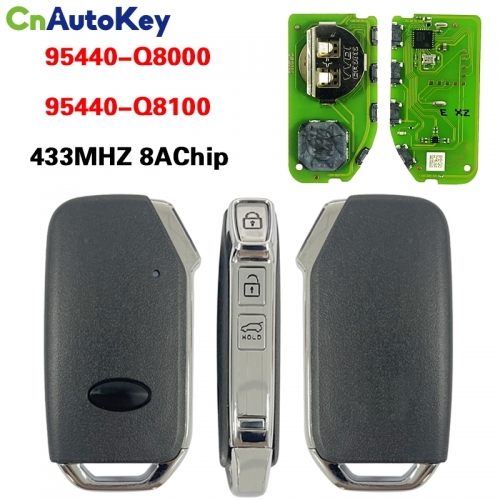 CN051245 For KIA Forte Smart Keyless Remote Key 3 Button 95440-Q8000 /95440-Q8100 433MHZ 8Achip