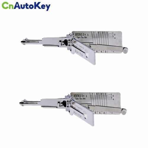 CLS03110  ORIGINAL LISHI - HYN11 (HYN6) / 8-Cut / 2-In-1 Pick & Decoder / IGN