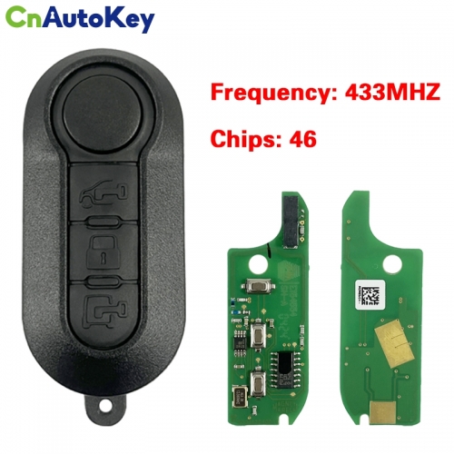 CN017039 for Fiat 3 Button Flip key 46 PCF7946A CHIP 433MHZ