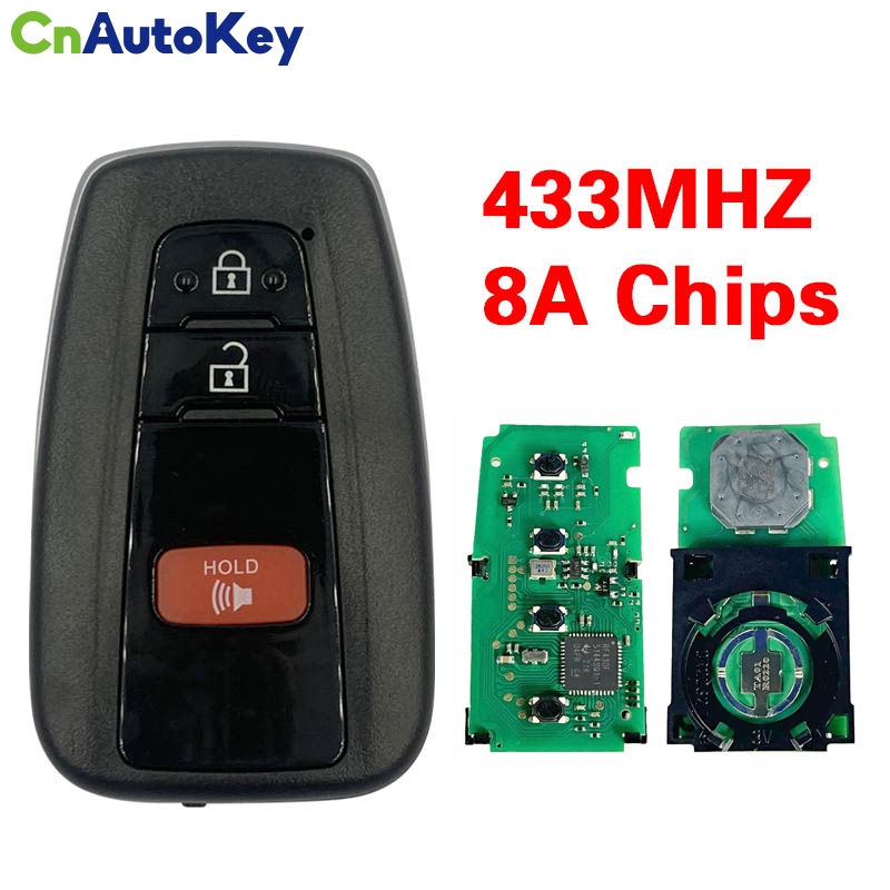 CN007138 For Toyota C-HR Genuine Smart Key Remote 2018 2+1 Buttons 433mhz 61E470-0010 BR2EX