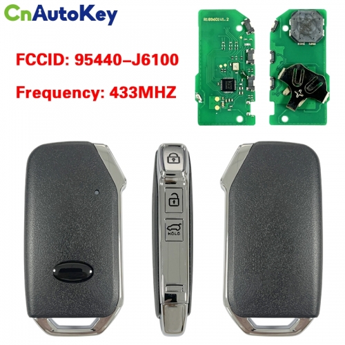 CN051131 KIA Genuine Smart Remote Key 3 Buttons 433MHz 95440-J6100