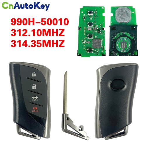 CN052071  For Lexus LS500 LS350 2018+ Smart Key, 4Buttons 8990H-50010 312.10/314.35, HYQ14FBF P4 AA