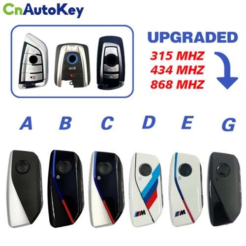 CN006109 4 Button 315 /433 /868 MHZ 49 Chip For BMW CAS4 FEM/DBC Smart Key Program Version