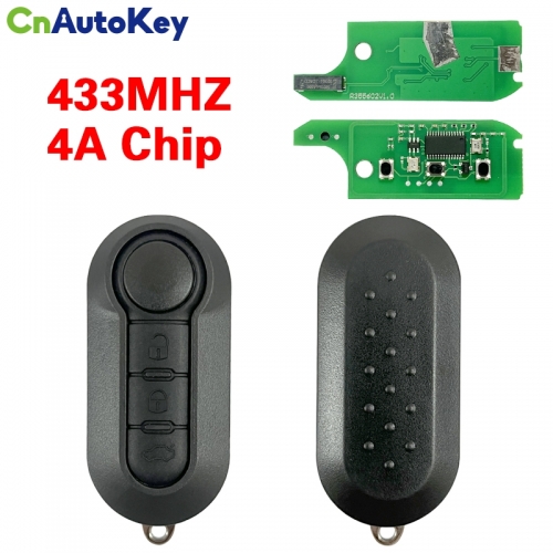 CN017041  Flip key 4A chip 433mhz for Fiat 3 button