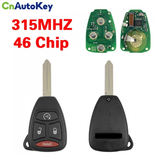 CN086059  2007-2011 JEEP Ram Durango Dakota / 4-Button Remote Head Key / PN: 68026372AB / KOBDT04A 315MHZ 46Chip