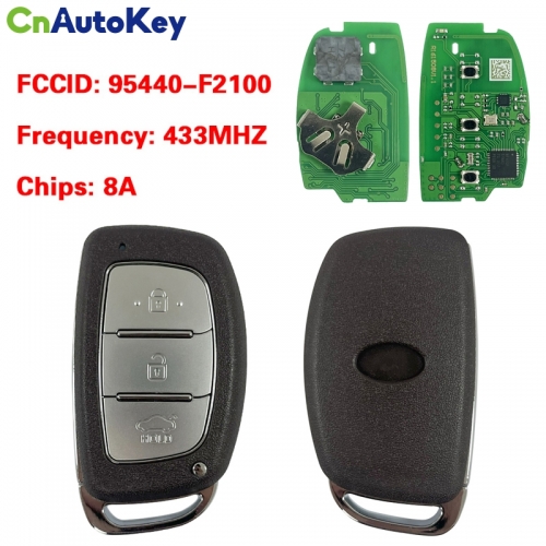 CN020149 Hyundai Elantra 2017-2018 Aftermarket Smart Key Remote 3 Buttons 433MHz DST128 Transponder 95440-F2100