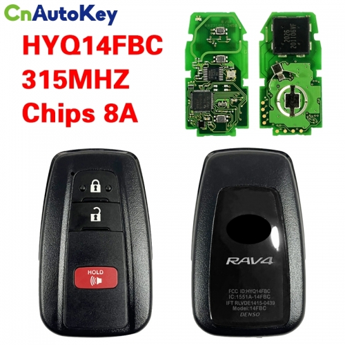 CN007336 2+1 Button Smart key for Toyota Rav4 HYQ14FBC  8A CHIP 315MHZ