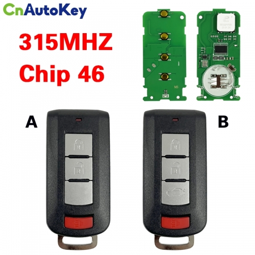 CN011015 Smart Remote Key 315MHz for Mitsubishi Lancer Outlander 2008-2016 OUC644M-KEY-N(without logo)