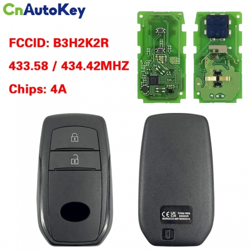 CN026064 Original Smart Key for Mazda 2 Buttons 433.58/434.42MHZ 4A Chip FCC: B3H2K2R