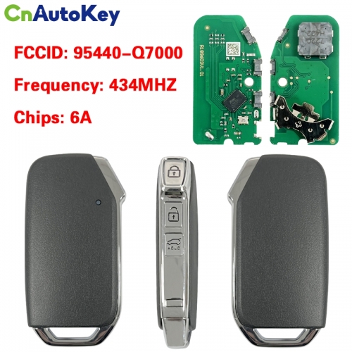 CN051250 For KIA 2024 AFTERMARKET Smart Remote Key 3 Buttons 434MHz 95440-Q7000 6A Chip