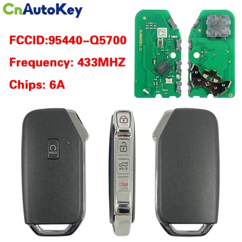 CN051255 KIA AFTERMARKET 5-Button KEY REMOTE START FCCID: 95440-Q5700 433MHZ 6A Chip