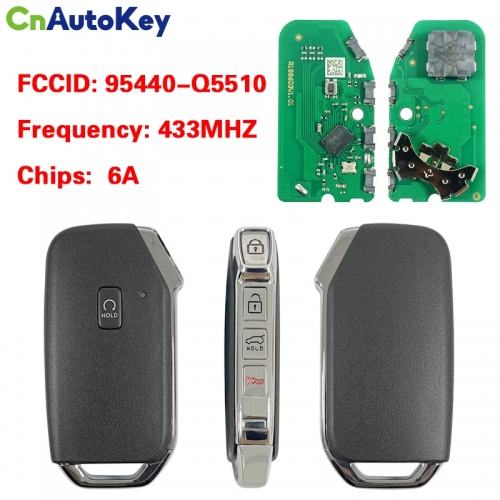 CN051257 KIA AFTERMARKET 5-Button KEY REMOTE START FCCID: 95440-Q5510  433MHZ 6A Chip