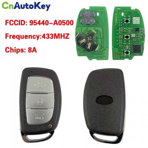 CN020284  Aftermarket For Hyundai Creta Smart Key Remote 2016 3 Button 433MHz 8A Chip PN 95440-A0500 PGB